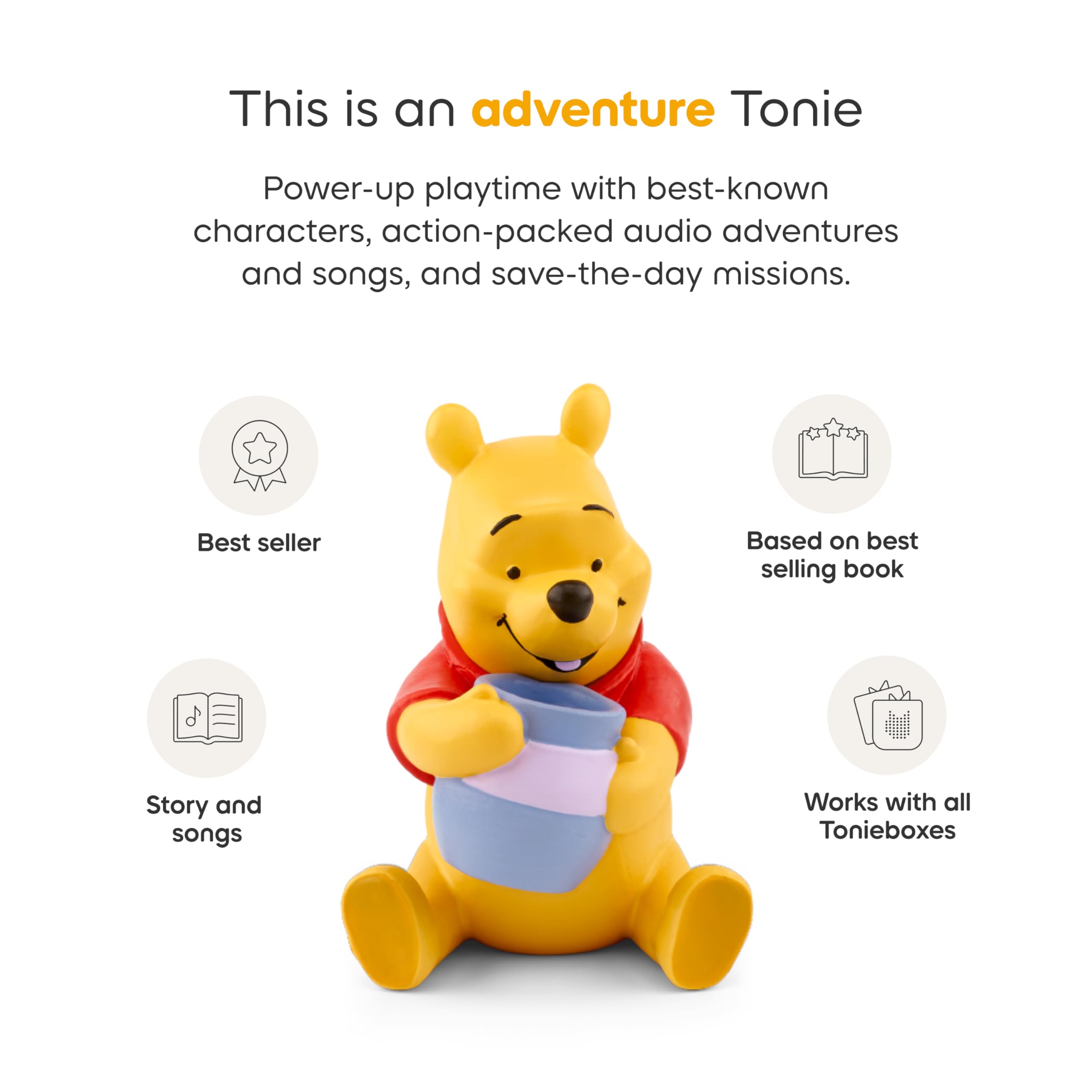 Amazon.com: Tonies Winnie The Pooh Audio Toy Figurine from Disney